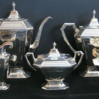 Sterling Silver Holloware Coffee and Tea Service Set