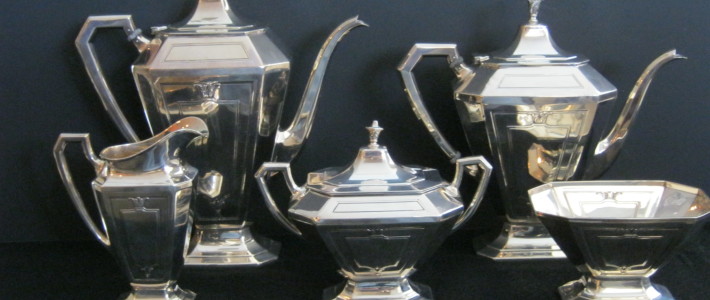 Sterling Silver Holloware Coffee and Tea Service Set