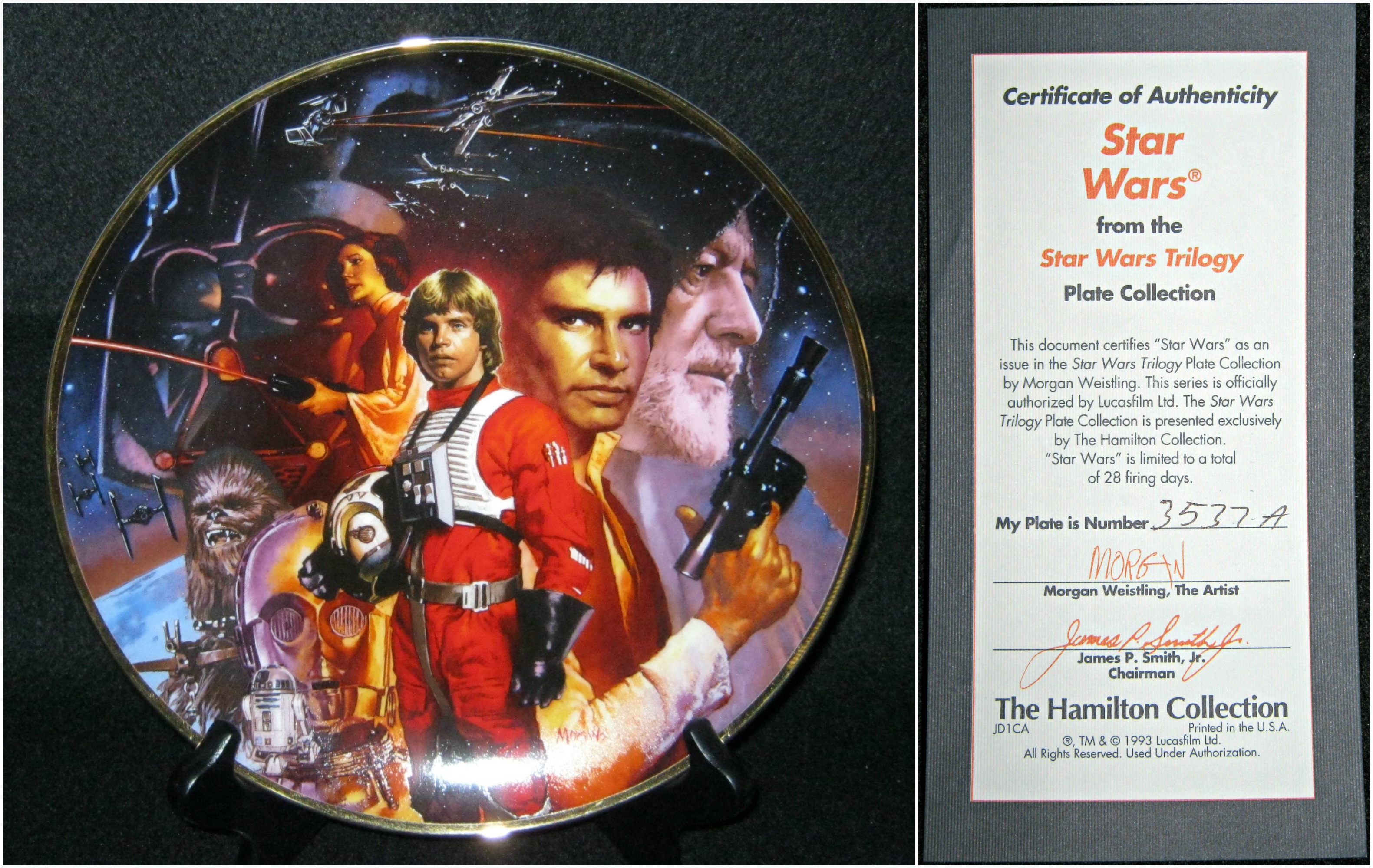 Star Wars Trilogy Collector Plates 